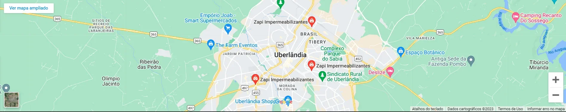 Mapa Zapi Uberlândia